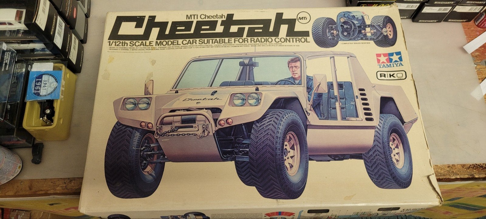 Tamiya MTI Lamborghini Cheetah, Elektro, Gebruikt, Ophalen of Verzenden, Auto onroad