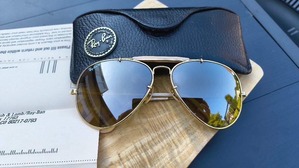 Vintage Ray-Ban The General B&L USA – NOS – originele glazen, Zonnebril, Overige kleuren, Nieuw, Ophalen of Verzenden