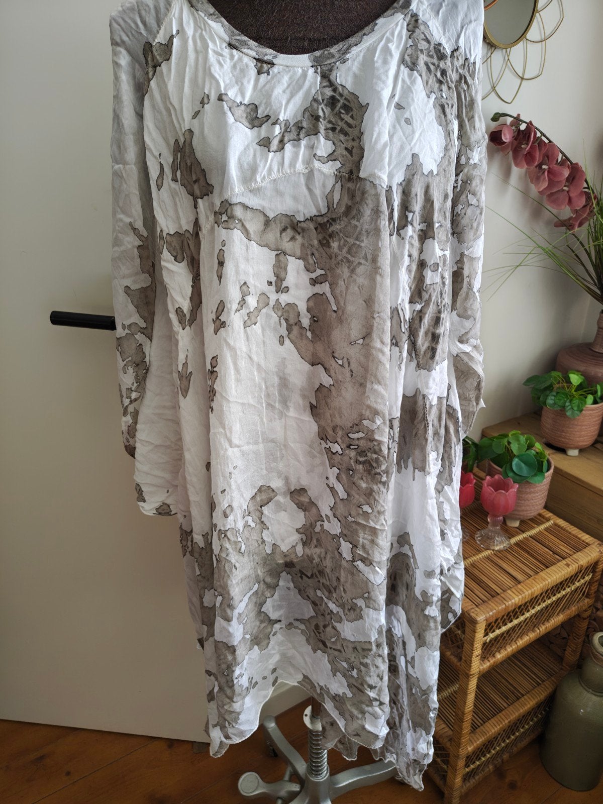 voile tuniek maat m l met ondershirt, Ophalen of Verzenden, Zo goed als nieuw, Maat 38/40 (M), Meerkleurig