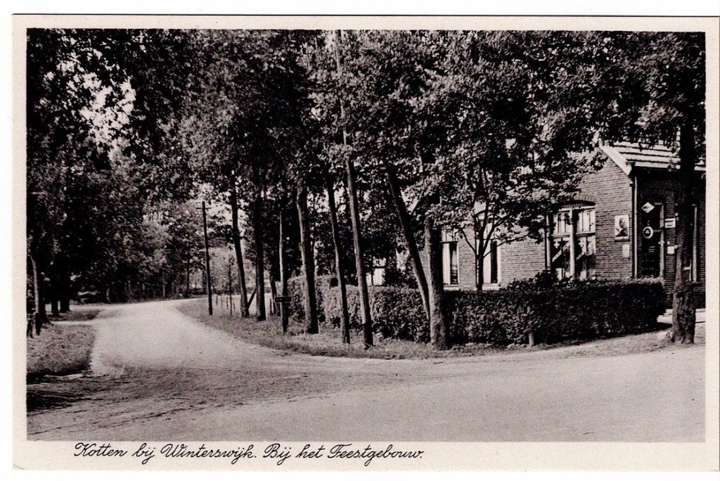 Kotten bij Winterswijk. Bij het Wilhelmina Feestgebouw., Ophalen of Verzenden, Voor 1920, Ongelopen, Gelderland