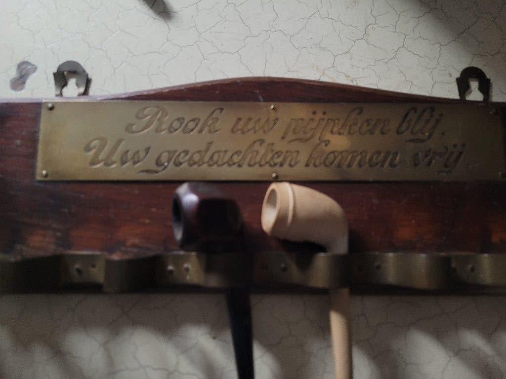 Zeer oud pijpenrek met pijpen, Heikant 21 Kaatsheuvel, Belle Vieille Brocante, Ophalen of Verzenden, Zo goed als nieuw