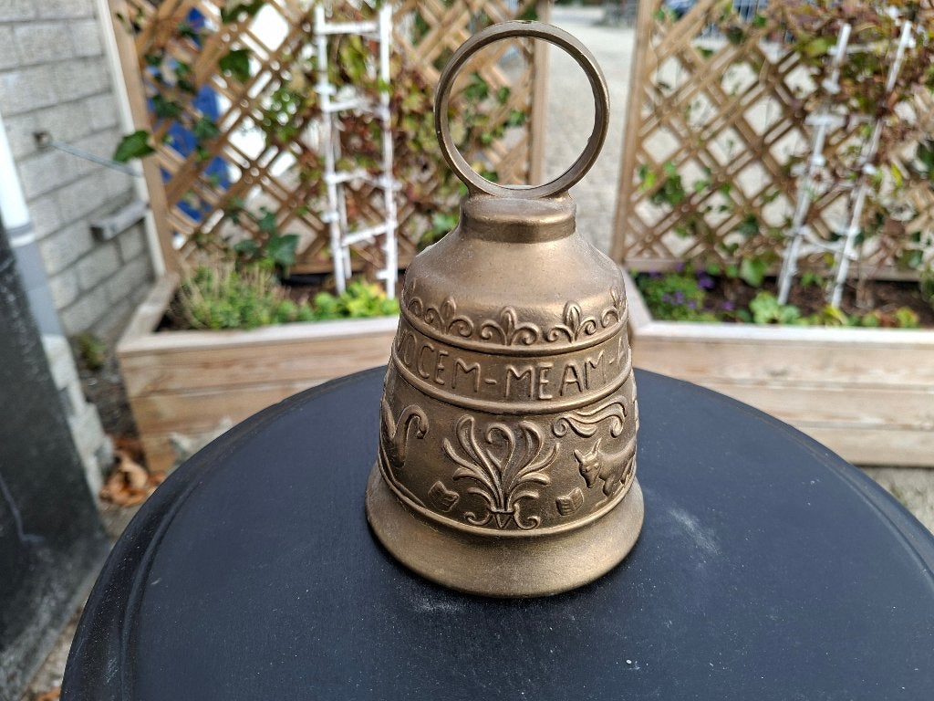 mooie schoolbel brons, Ophalen of Verzenden