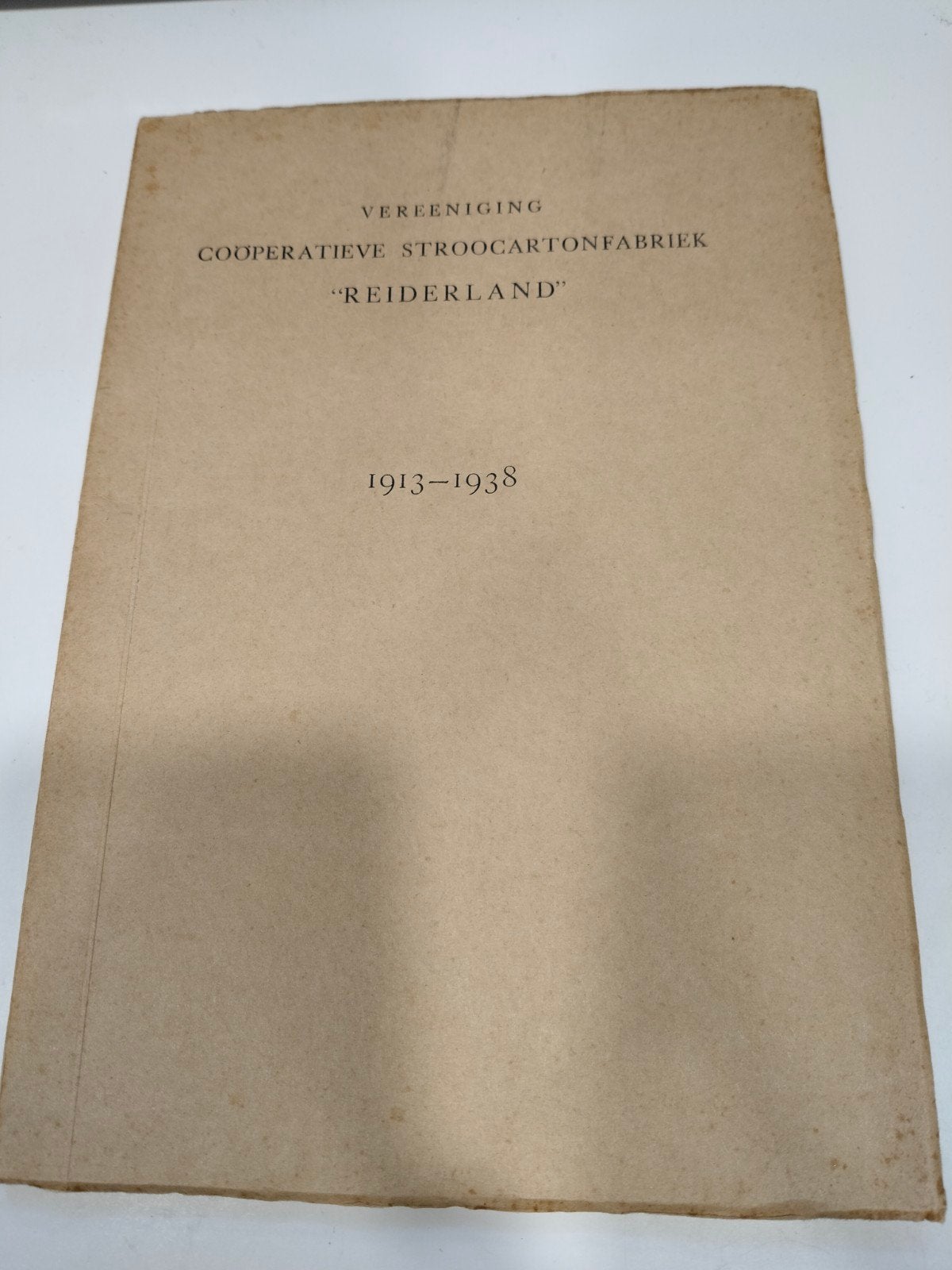 Vereniging Coöperatieve Stroocartonfabriek "Reiderland", Boeken, Verzenden, Gelezen