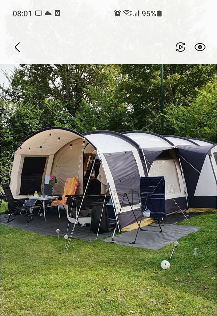 Te koop,Tent Obelink Amazonas 600 familie tunneltent, Caravans en Kamperen, Tenten, Ophalen, Gebruikt