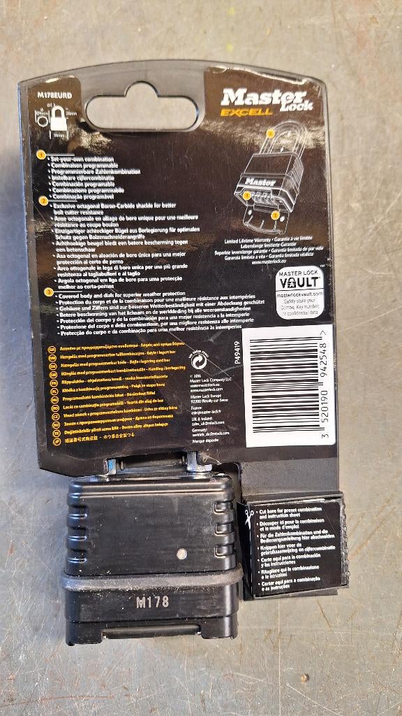 Masterlock M178D Cijferslot Hangslot met cijfers Nieuw!, ., Nieuw, Ophalen of Verzenden, .