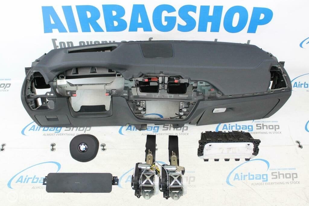 Airbag set Dashboard M HUD speaker blauw stiksels BMW X3 G01, Gebruikt, Ophalen of Verzenden