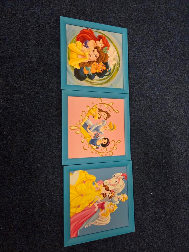 Disney Prinsessen Schilderijen Set (3 stuks), Ophalen