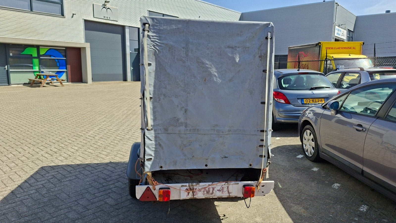 aanhanger met huif / opknapper, Auto diversen, Ophalen, Gebruikt