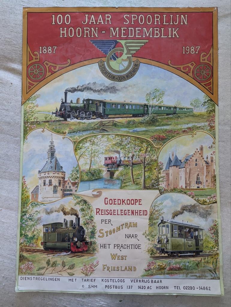 Poster stoomtrein, Ophalen of Verzenden, A1 t/m A3