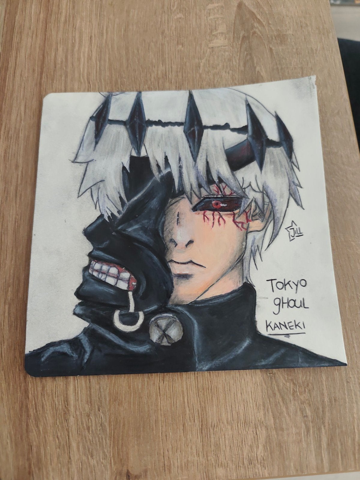 Handgetekend Tokyo Ghoul Kaneki, Ophalen of Verzenden
