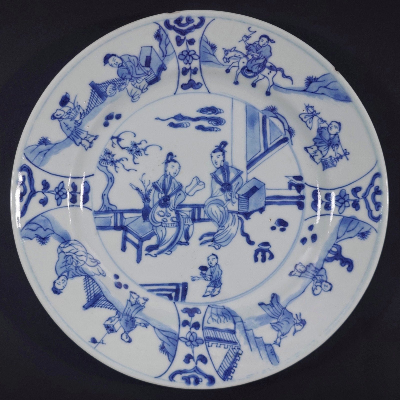 Chinees Kangxi bord, Ophalen of Verzenden