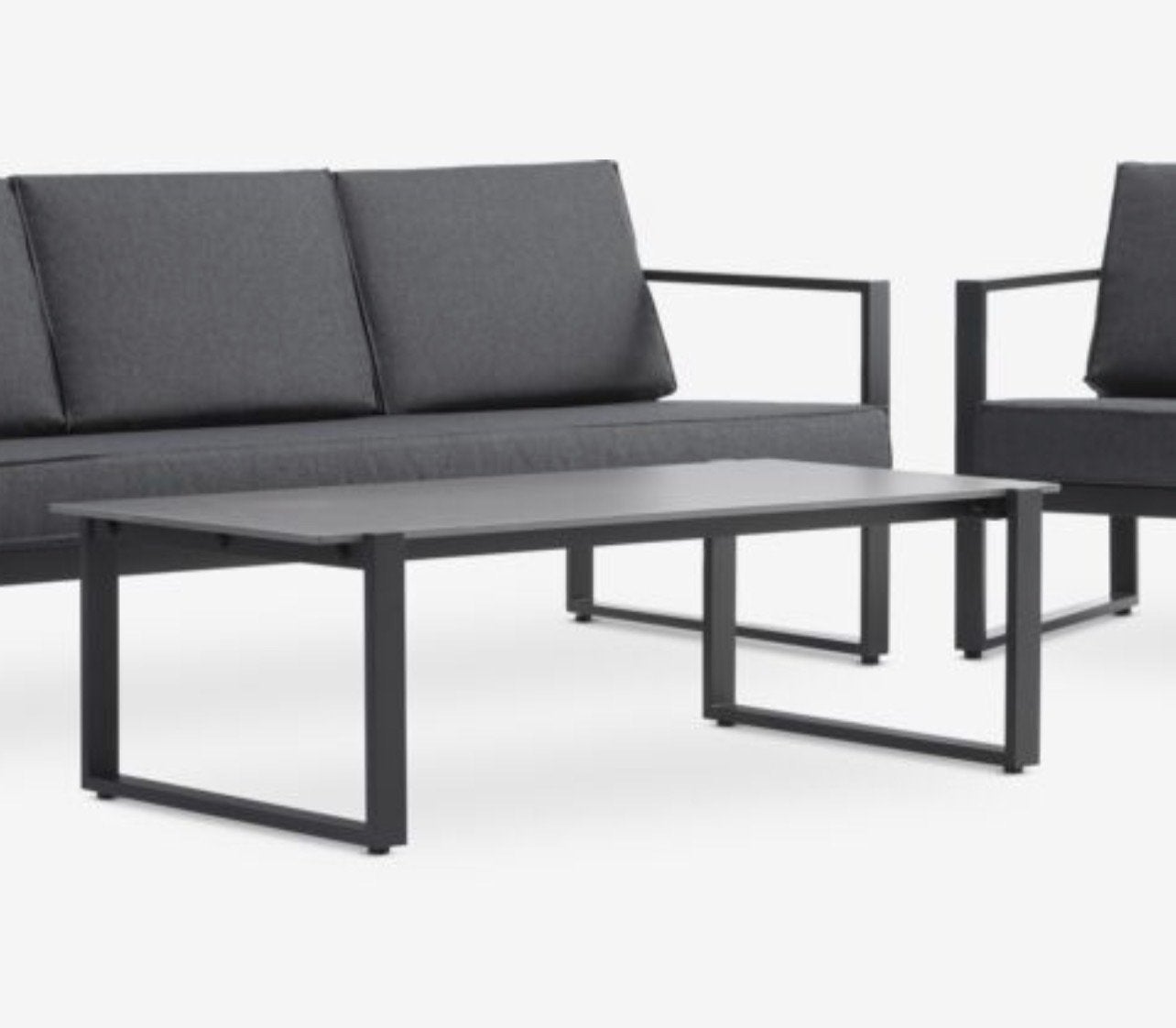 Vonge tafel - Stijlvolle salontafel voor buiten of binnen, Ophalen, Gebruikt, 100 tot 150 cm, Metaal