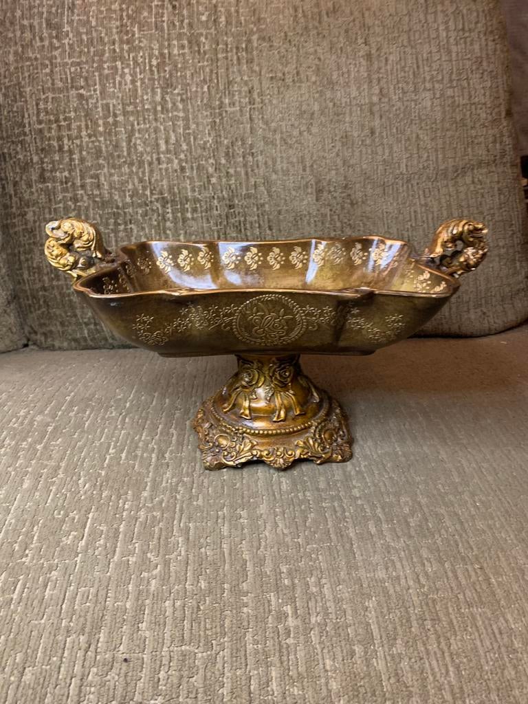 Decoratieve Barok schaal Fruitschaal met Handvatten, Ophalen of Verzenden
