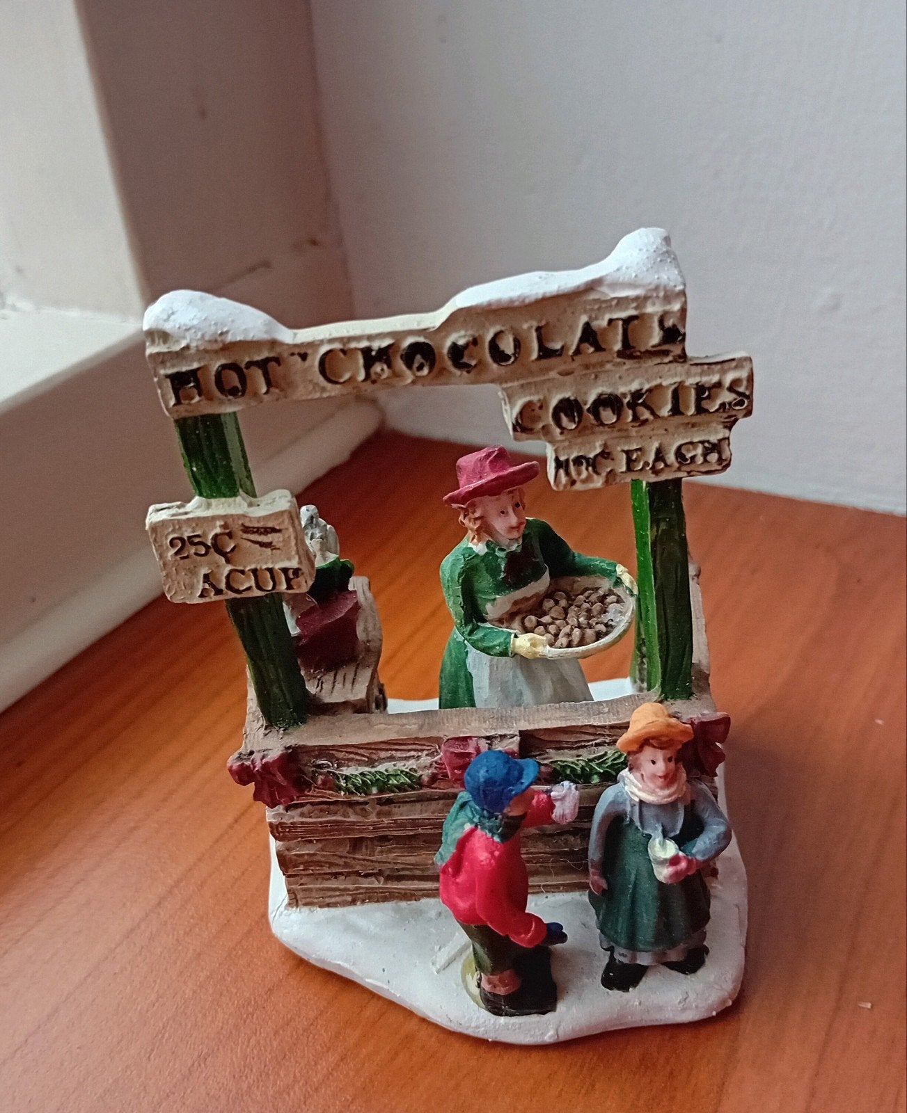 Kerstfiguur hot chocolat kraam voor Kerstdorp, Diversen, Ophalen of Verzenden