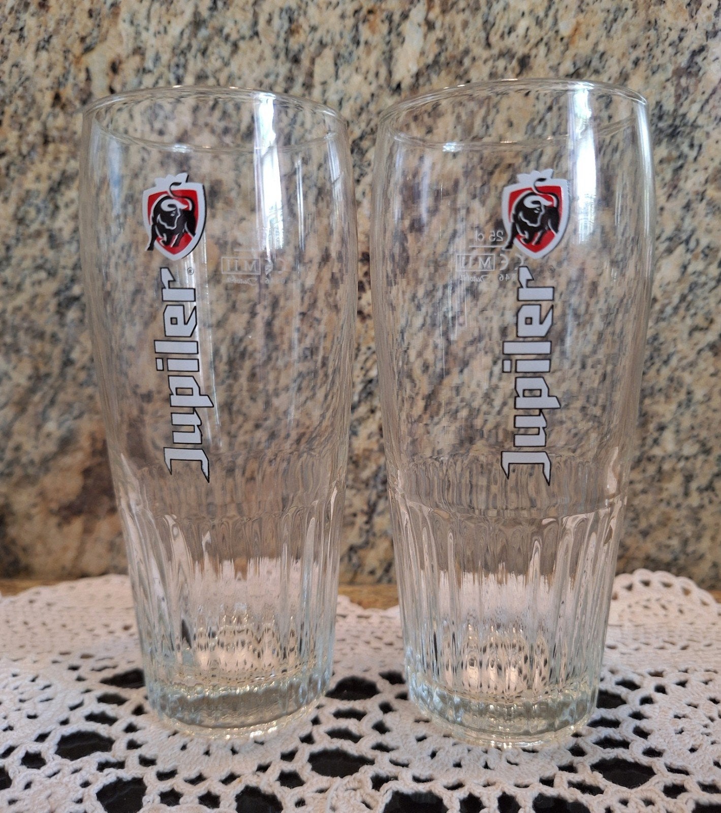 2 Jupiler glazen, Ophalen of Verzenden, Buitenlandse clubs, Overige typen