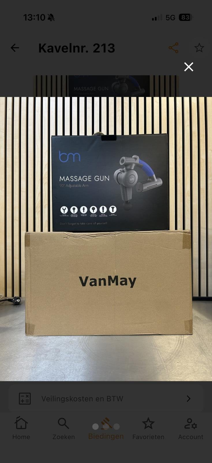VanMay massagun, Ophalen, Zo goed als nieuw