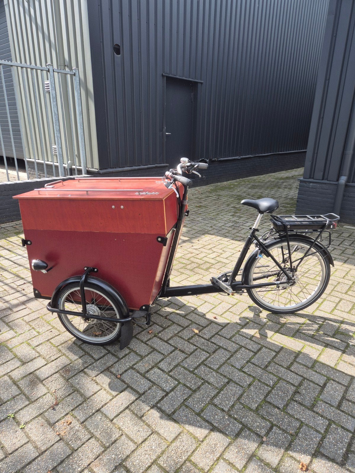 Electrische Babboe  Transportfiets bakfiets Cargo fiets extr, Gebruikt, Goederen, Elektrisch, Trommelrem