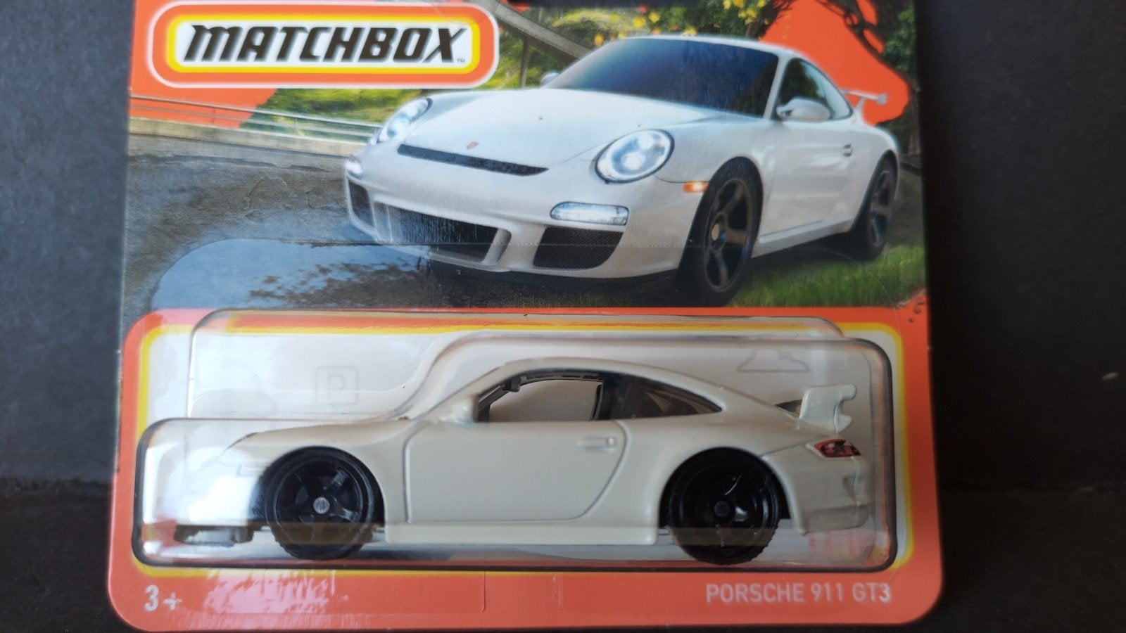 Porsche 911 GT3 Wit 1:64 3inch Matchbox Pol, Auto, ., Nieuw, Ophalen of Verzenden