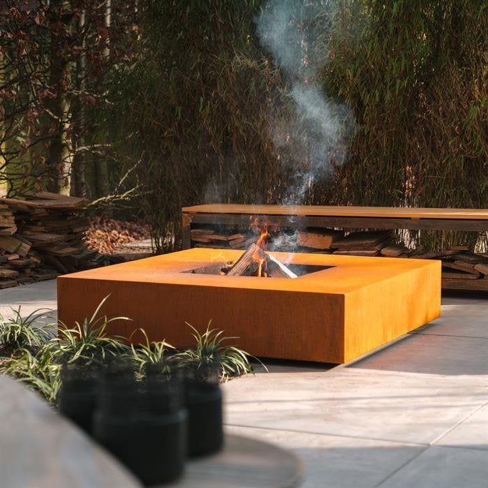 Cortenstaal vuurtafel, vuurschaal, vuurkorf, BBQ, grill, Tuin en Terras, Ophalen of Verzenden, Nieuw