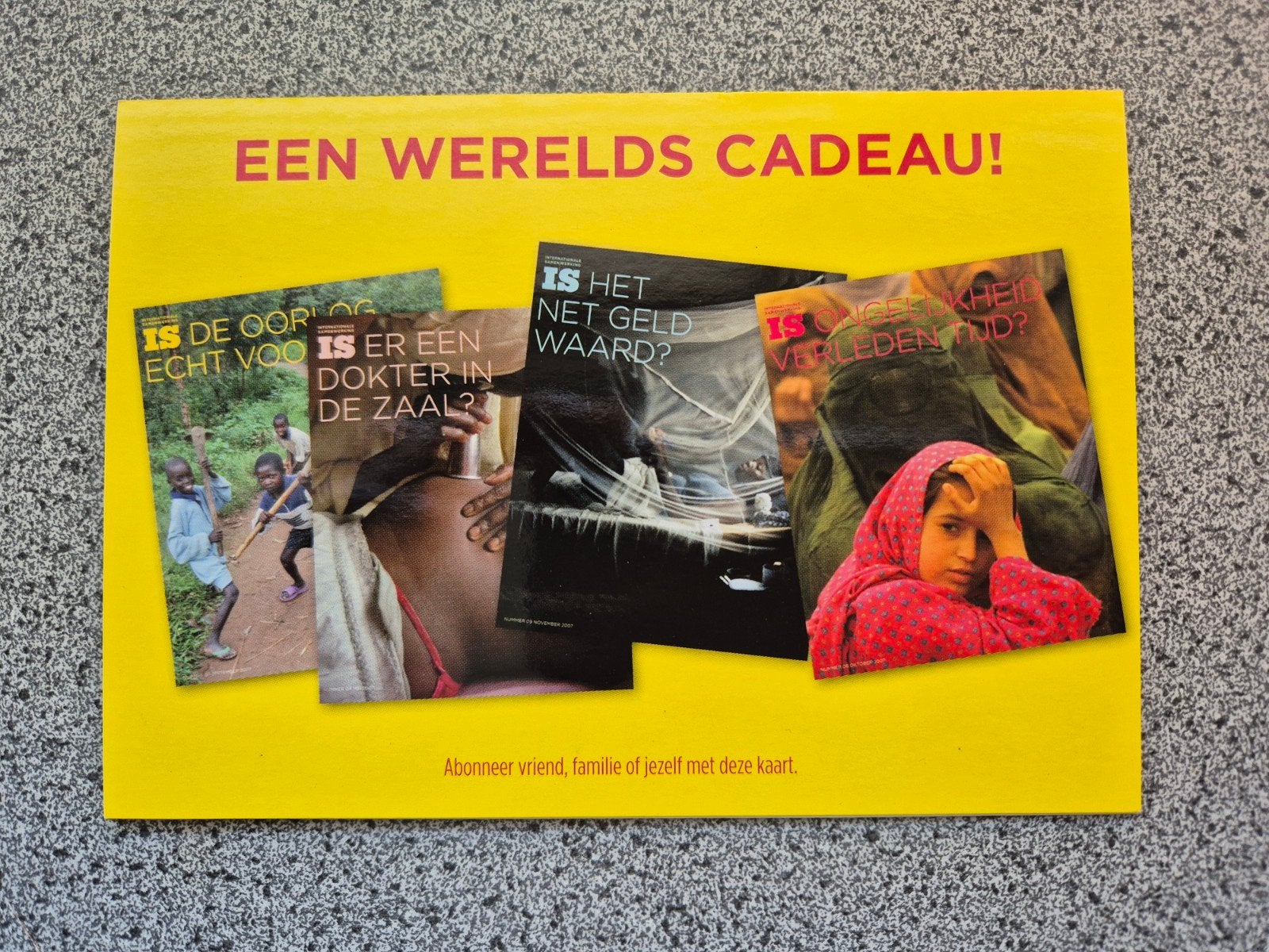 Boomerang IS Magazine Ansichtkaart - Een Werelds Cadeau, Ophalen of Verzenden