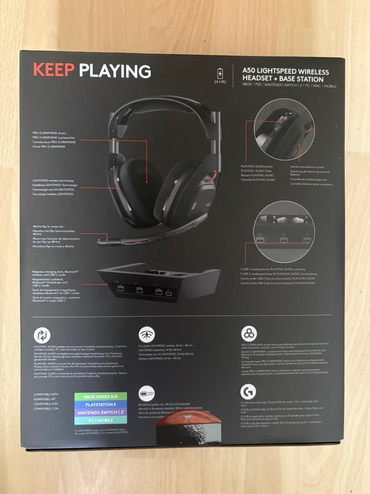 Gloednieuwe Astro A50 Lightspeed Gen 5 (Met aankoopbewijs), Computers en Software, Ophalen of Verzenden, Nieuw