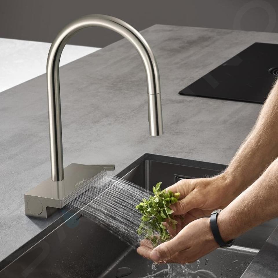 Hansgrohe Aquno Select M81 keukenkraan RVS NIEUW in doos, Ophalen of Verzenden, Nieuw, Rvs, Kraan
