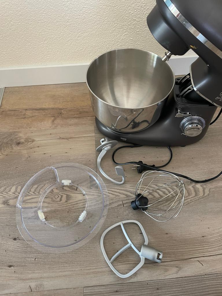 Berlinger Haus BH-9076 Keukenmachine - Zo goed als nieuw, Witgoed en Apparatuur, Keukenmixers, Ophalen, 4 liter of meer, 3 snelheden of meer