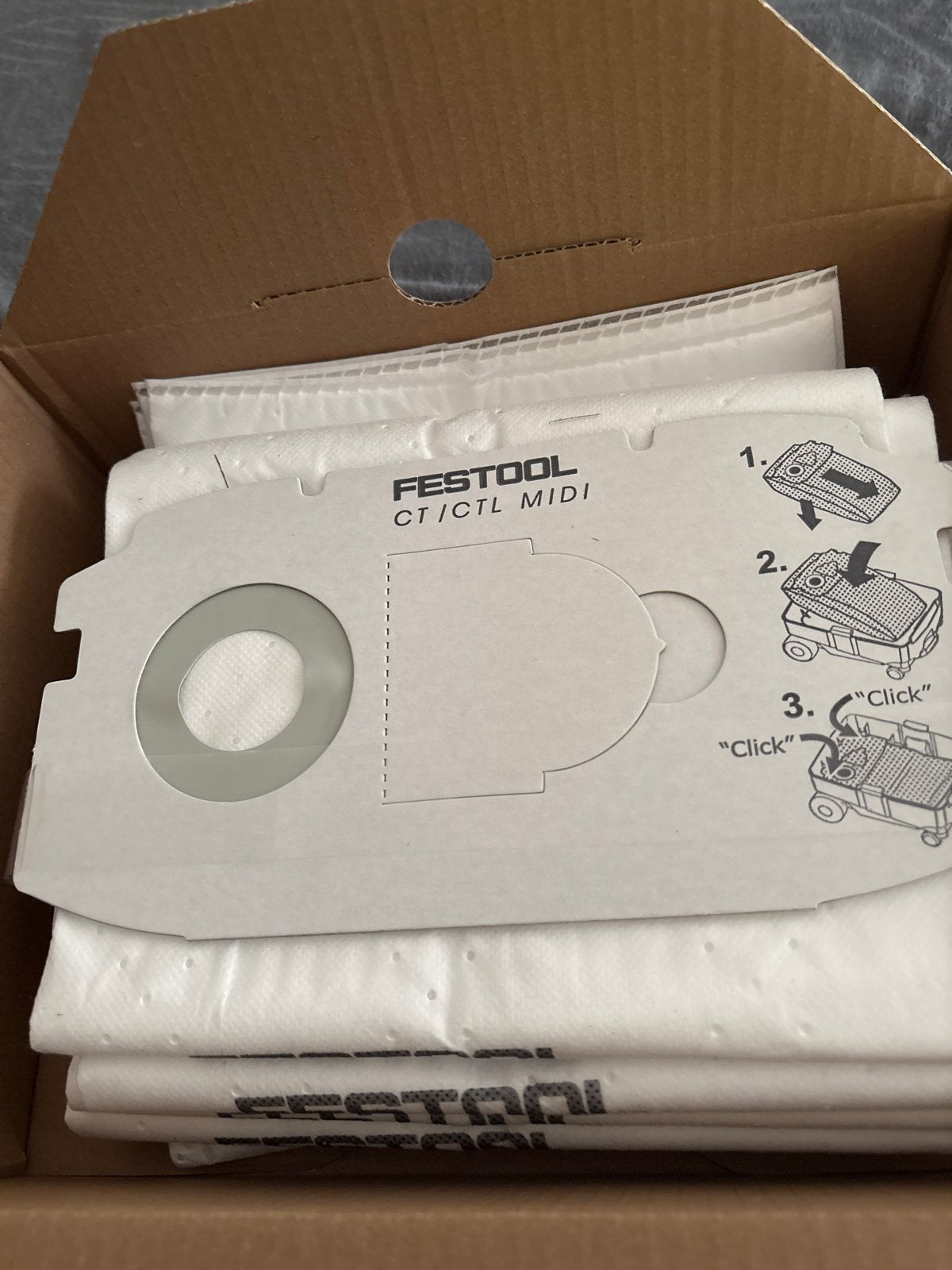 Festool SC-FIS-CT MIDI/5x stofzakken voor stofzuiger, Ophalen of Verzenden, Nieuw, Overige typen