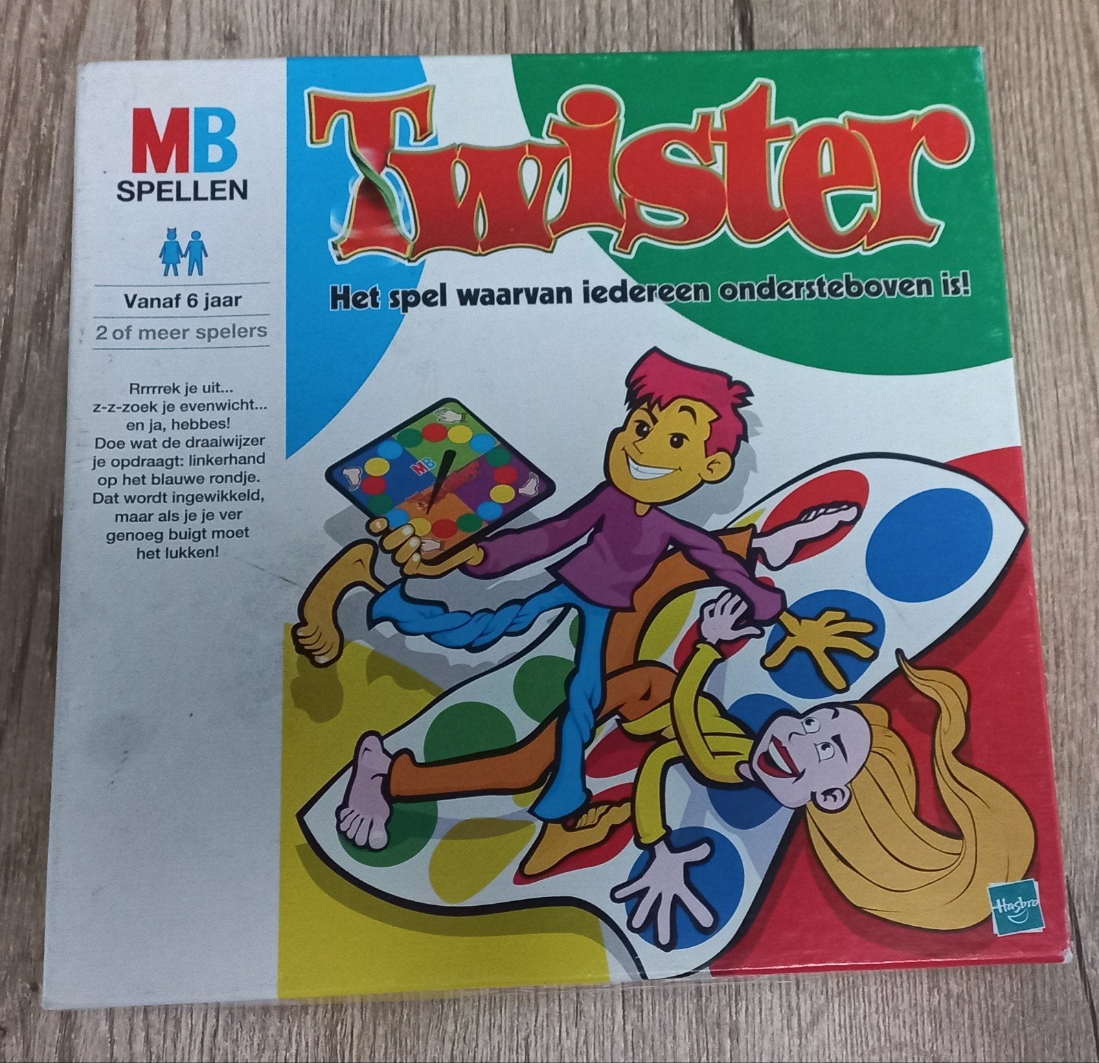 Twister Bordspel Het spel waarvan iedereen ondersteboven is, Vijf spelers of meer, Ophalen of Verzenden, Gebruikt, MB Spellen