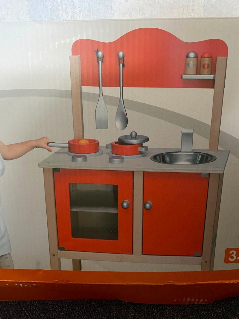 Nieuwe houten speelkeuken met accessoires, Ophalen, Nieuw, Hout, Speelkeuken