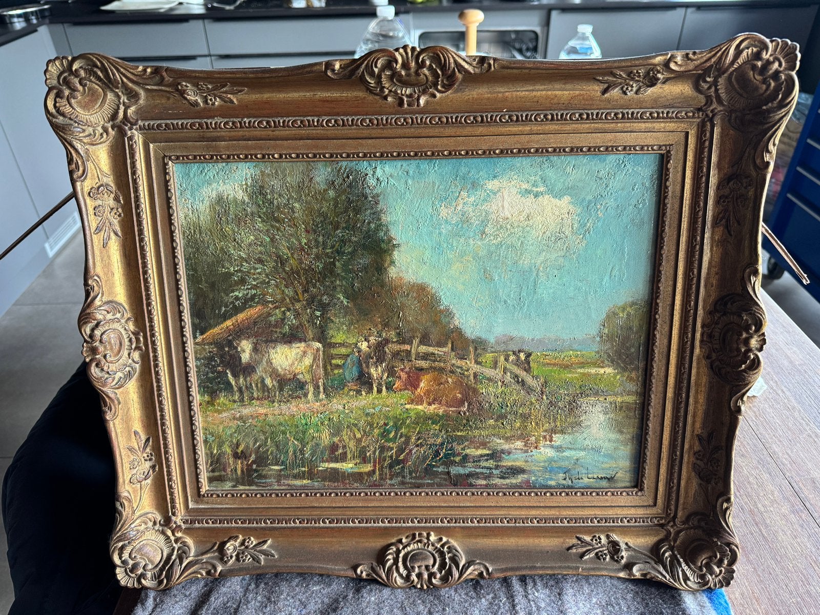 Koeien schilderij, Ophalen of Verzenden