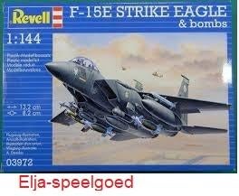 Modelbouw Revell 1:144 F-15 E Strike Eagle & Bombs 3972, Hobby en Vrije tijd, Modelbouw | Vliegtuigen en Helikopters, 1:72 tot 1:144