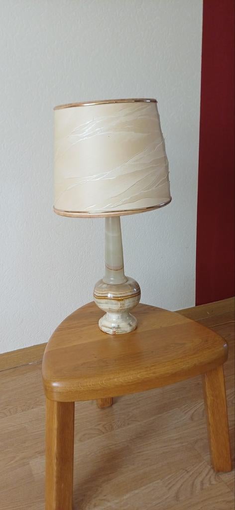 Alabaster lamp, Ophalen, Zo goed als nieuw, 50 tot 75 cm