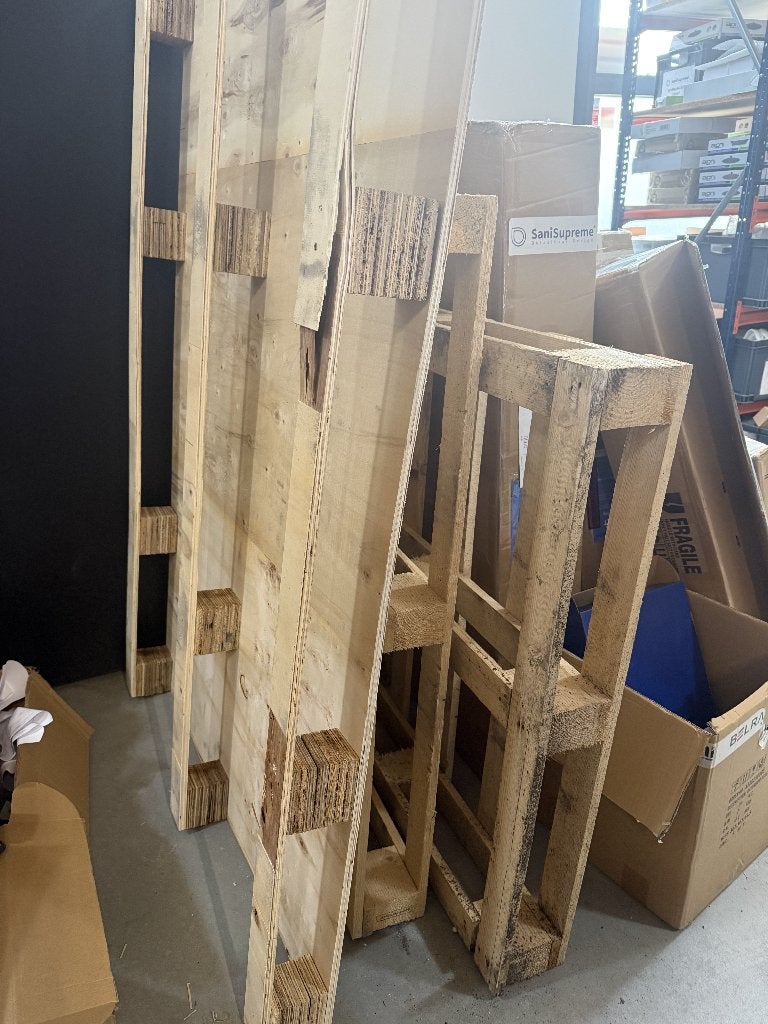 pallets gratis afhalen, Doe-het-zelf en Verbouw, Hout en Planken, Ophalen, Zo goed als nieuw, 50 mm of meer, Pallet