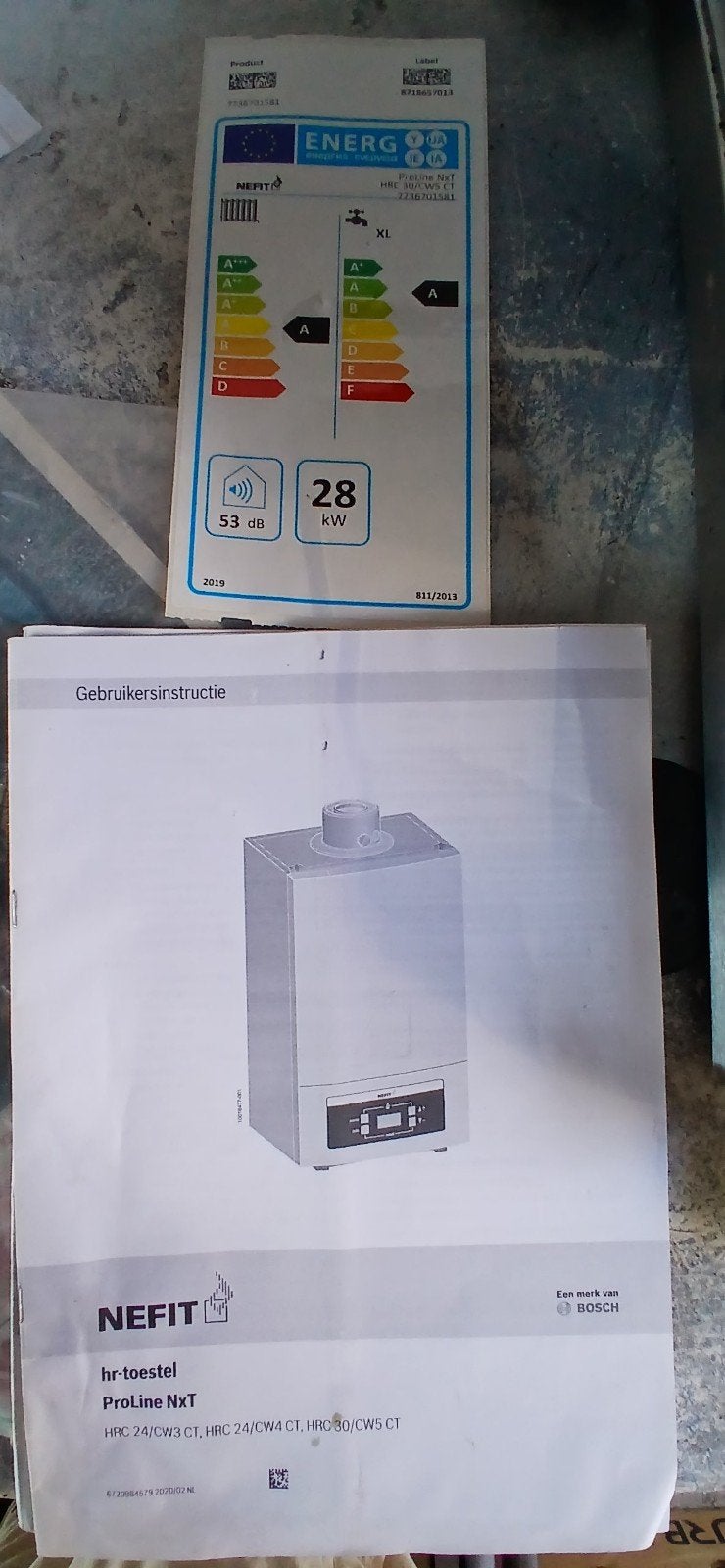 CV KETEL Nefit, Doe-het-zelf en Verbouw, Verwarming en Radiatoren, Ophalen, Minder dan 60 cm, Cv-ketel of Combi-ketel, 30 tot 80 cm
