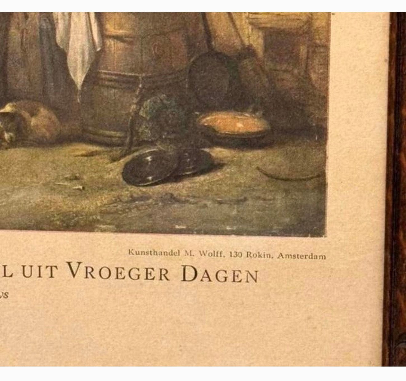 Antieke Foto Prent kunstwerk Kunsthandel M. Wolff Henri Leys, Ophalen of Verzenden