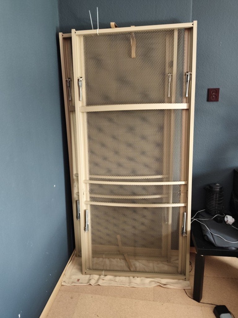 Auping bedbodems verstelbaar 90x200, Ophalen, Gebruikt, 90 cm, Eenpersoons