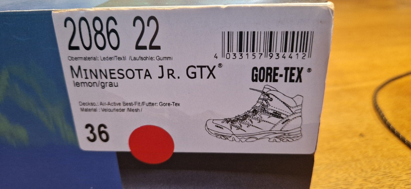 Meindl Minnesota Jr. GTX wandelschoenen - Maat 36, Ophalen of Verzenden, Zo goed als nieuw, Schoenen