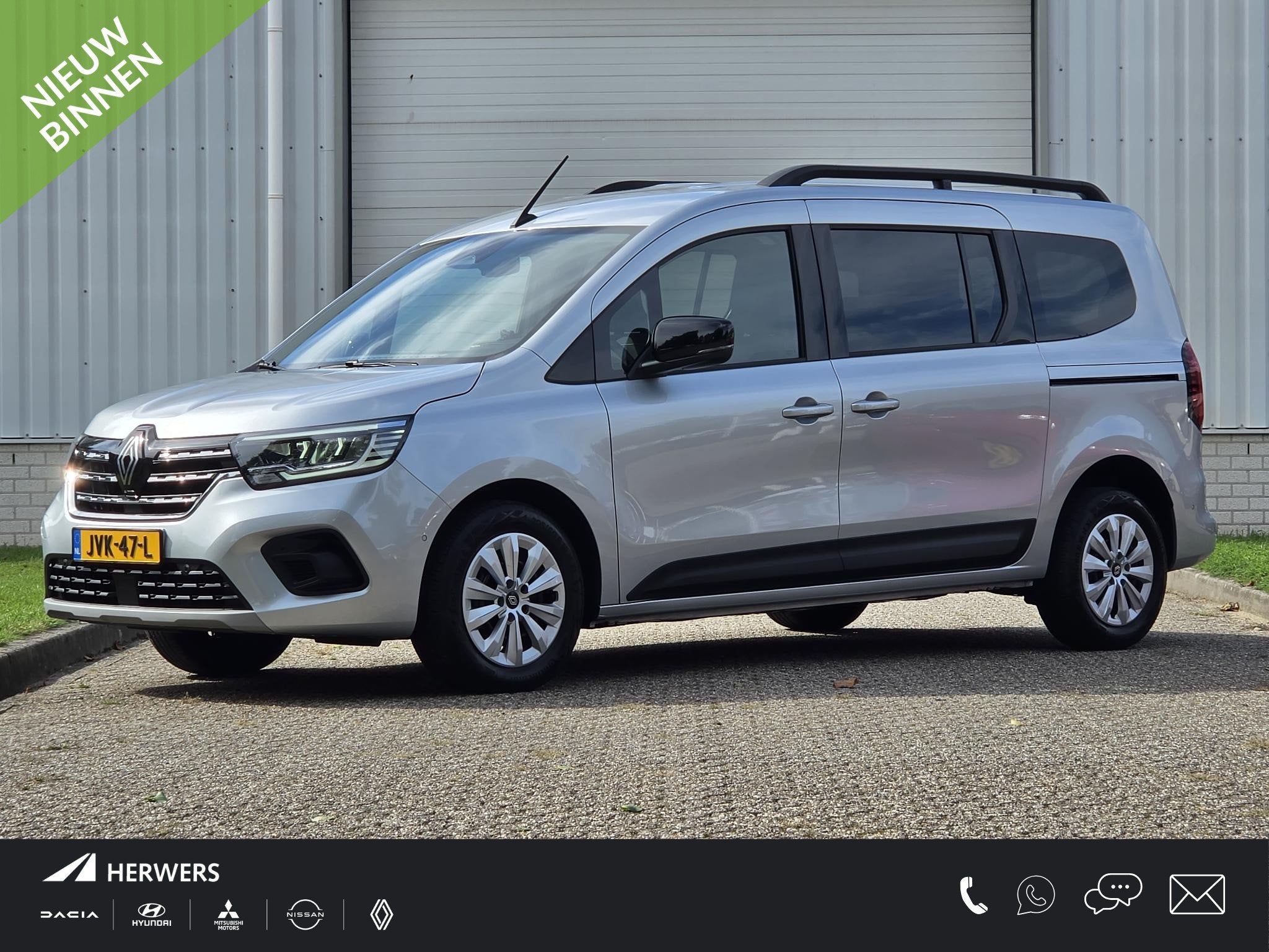 Renault Grand Kangoo 1.3 EDC 7 Persoons Automaat / Achteruit, Stof, Gebruikt, Euro 6, 4 cilinders