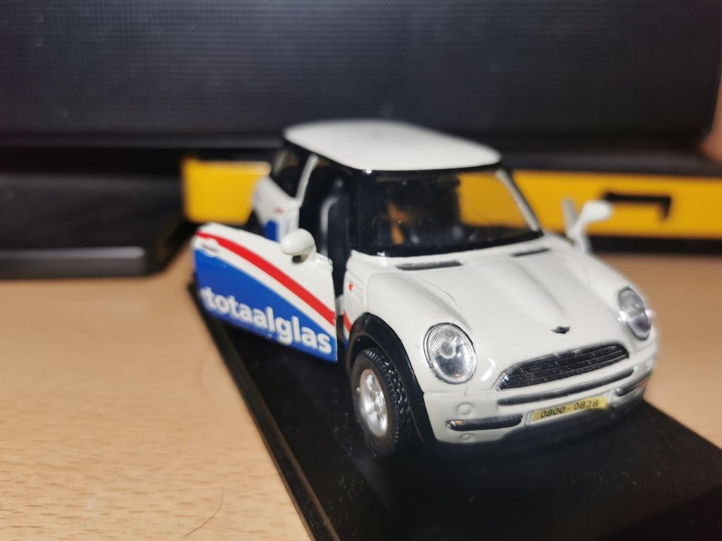 Mini Cooper modelauto Totaalglas, Ophalen of Verzenden, Zo goed als nieuw, Auto, Overige merken