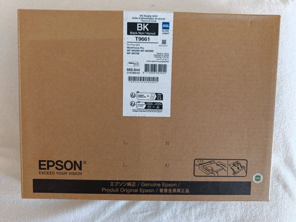 Epson T9661 BK XXL Zwart, Ophalen of Verzenden, Nieuw, Overige typen, Epson
