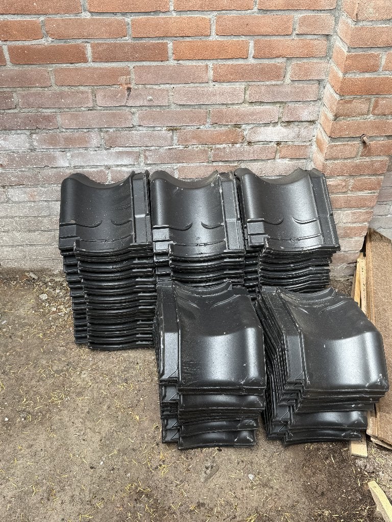 66 stuks Knikpan vhv Koramic, Ophalen, Steen of Klei, Blauw, Nieuw