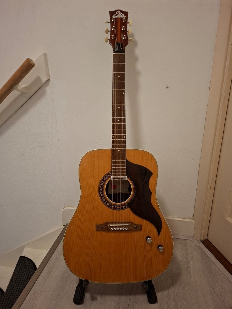 Eko akoestische gitaar, Muziek en Instrumenten, Snaarinstrumenten | Gitaren | Akoestisch, Ophalen, Gebruikt, Western- of Steelstringgitaar