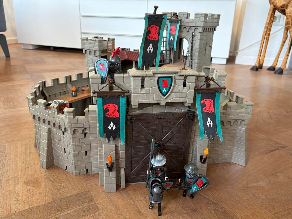 Playmobil Kasteel Valkenridders (4866) compleet met extra's, Kinderen en Baby's, Speelgoed | Playmobil, Ophalen of Verzenden, Zo goed als nieuw