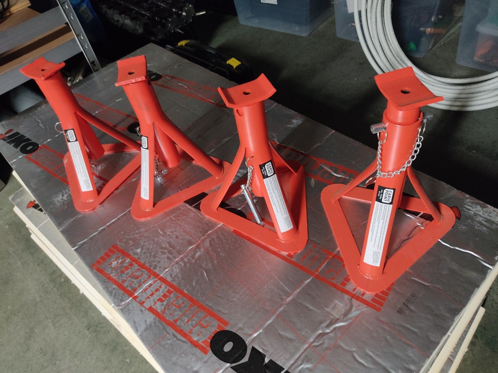 Set van 4 Carpoint Assteunen - Max. 1000kg per stuk, Auto diversen, Ophalen
