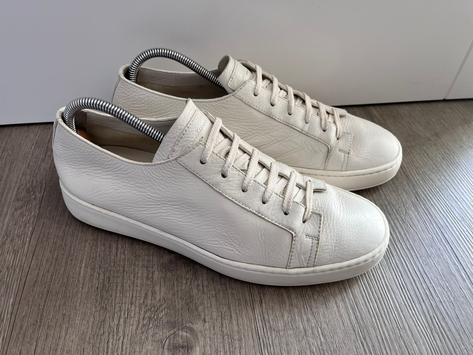 Santoni sneakers maat UK9 EU43, Santoni, Santoni, Wit, Ophalen of Verzenden