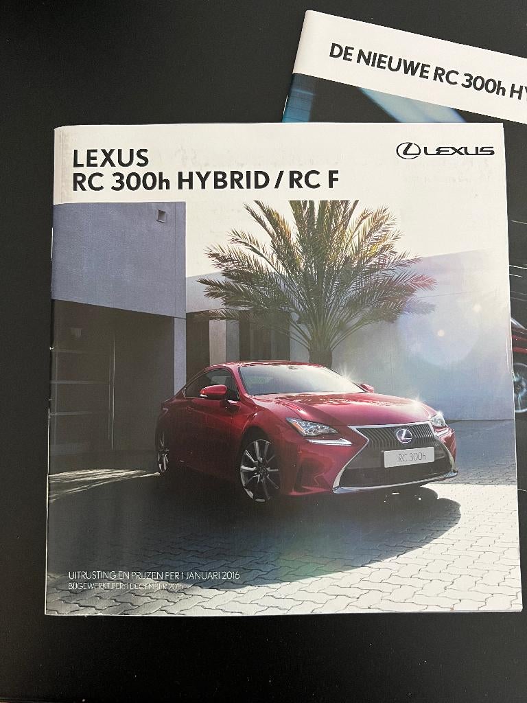 LEXUS RC 300h hybrid / RC F brochure autofolder Nederlands, Verzenden, Nieuw, Overige merken, Lexus