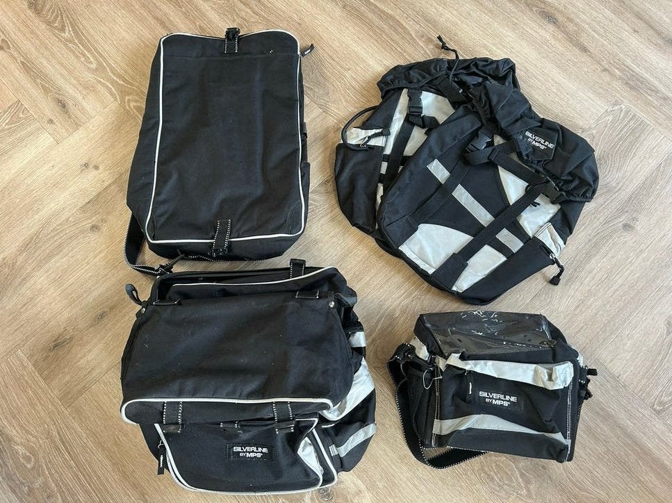 Complete fietstassenset Silverline by MPS, Ophalen, Gebruikt