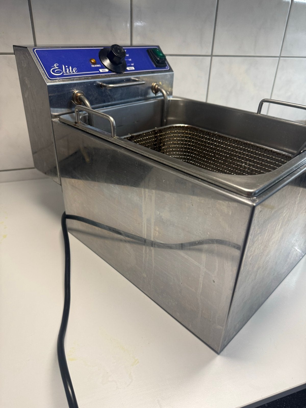 Elite Hendi Friteuse 8L - Professionele Frituurpan, 4 liter of meer, Ophalen, Gebruikt, Uitneembare binnenpan