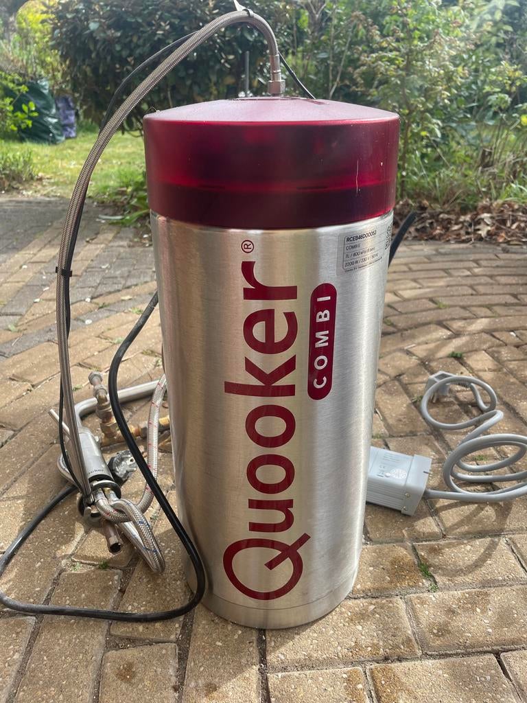 Quooker Combi kokendwaterkraan met reservoir, Doe-het-zelf en Verbouw, Sanitair, Ophalen, Gebruikt, Rvs, Kraan